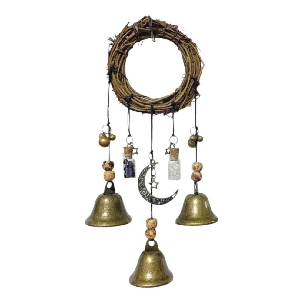 Rose Quartz Alter  Broom, Bell Wreath, and Sage Bundle Set - Picture 4 of 7